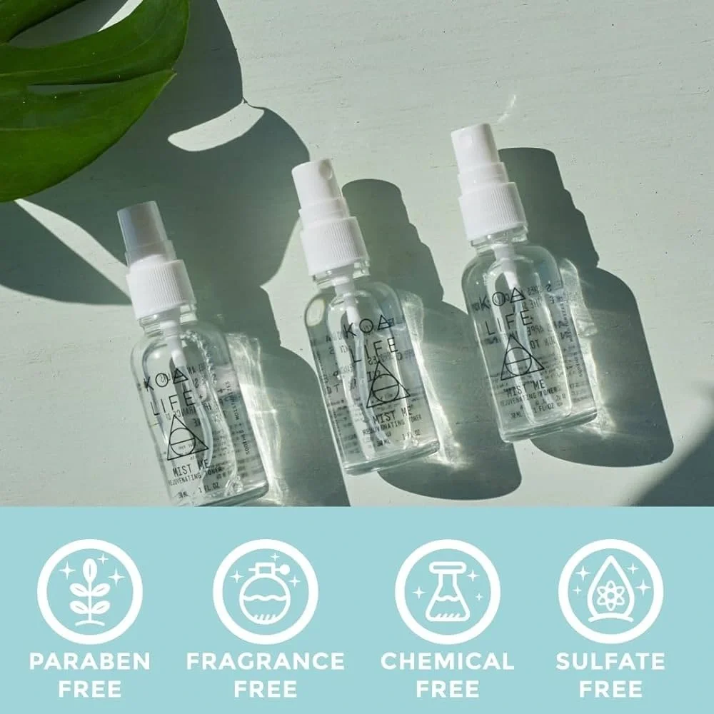 NIB KOA LIFE Mist Me Rejuvenating Toner 1oz Hydrating Facial Mist Witch Hazel